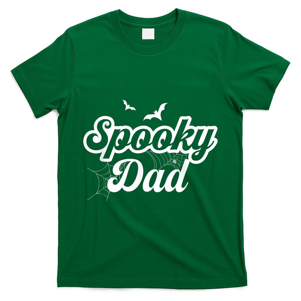 Retro Groovy Spooky Dad Halloween Dad Men Trick Or Treat T-Shirt
