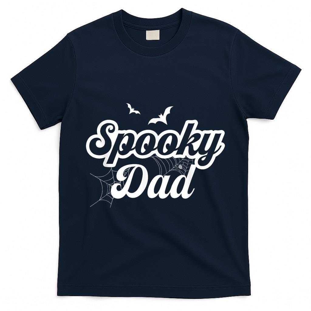 Retro Groovy Spooky Dad Halloween Dad Men Trick Or Treat T-Shirt