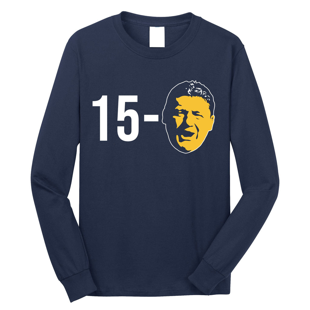 15-0 Louisiana Football Fans Long Sleeve Shirt