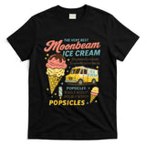 Retro Nostalgia - Vintage Moonbeam Ice Cream Truck Retro Double Scoop Popsicle T-Shirt