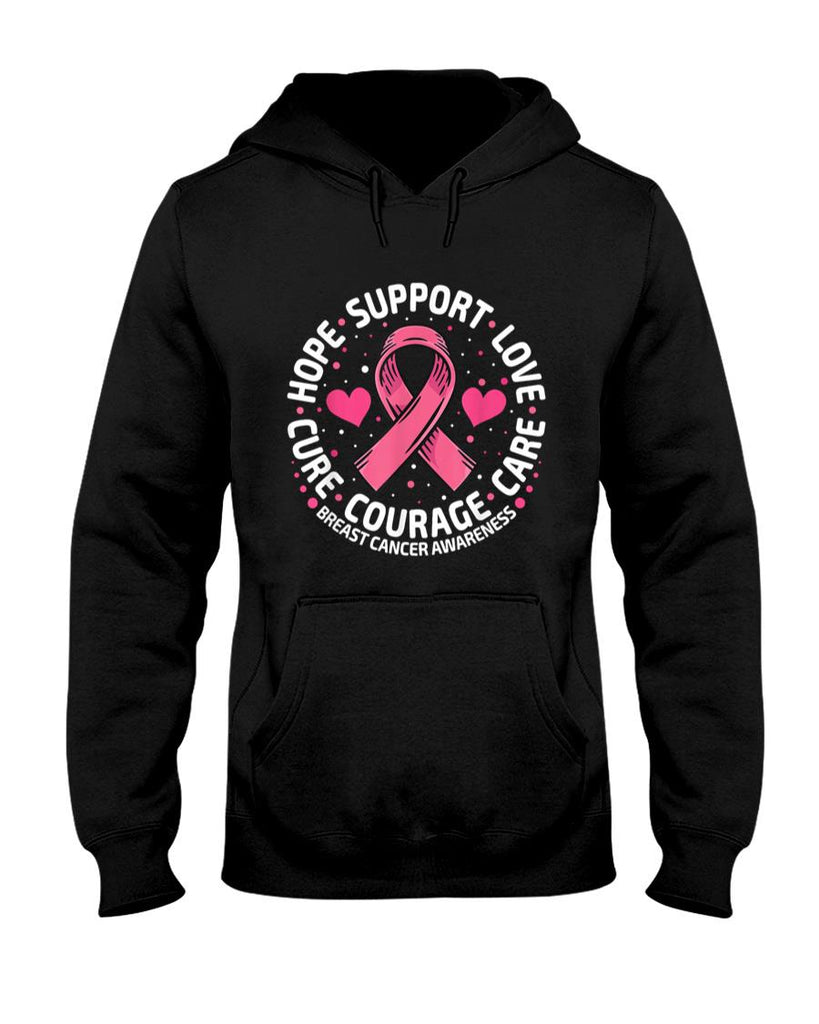Breast Cancer Support Pink Ribbon Breast Cancer Awareness T-Shirt