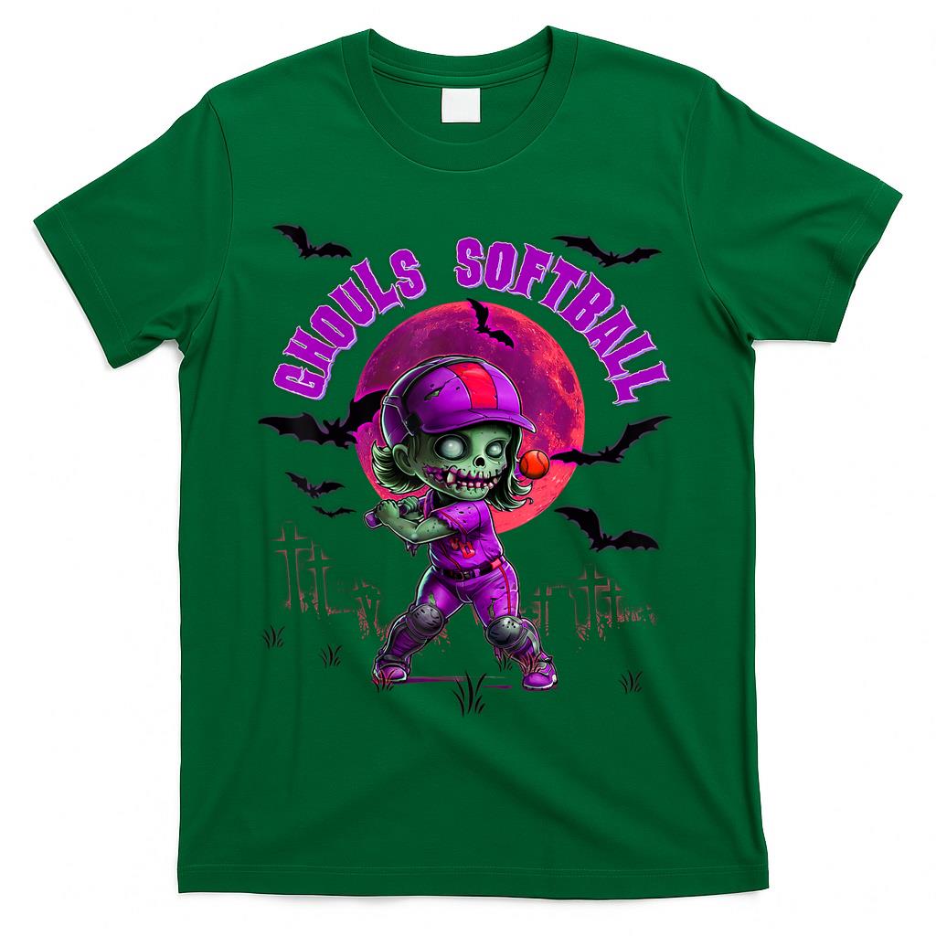 Softball Halloween for Girls Trick or Treating Practice Day T-Shirt