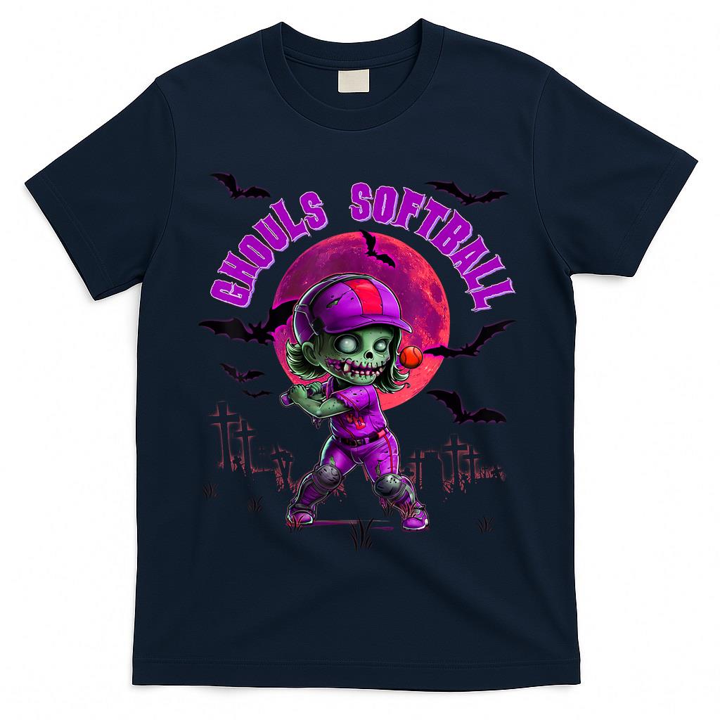 Softball Halloween for Girls Trick or Treating Practice Day T-Shirt