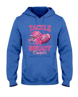 Tackle Breast Cancer Awareness American Football Pink Ribbon T-Shirt
