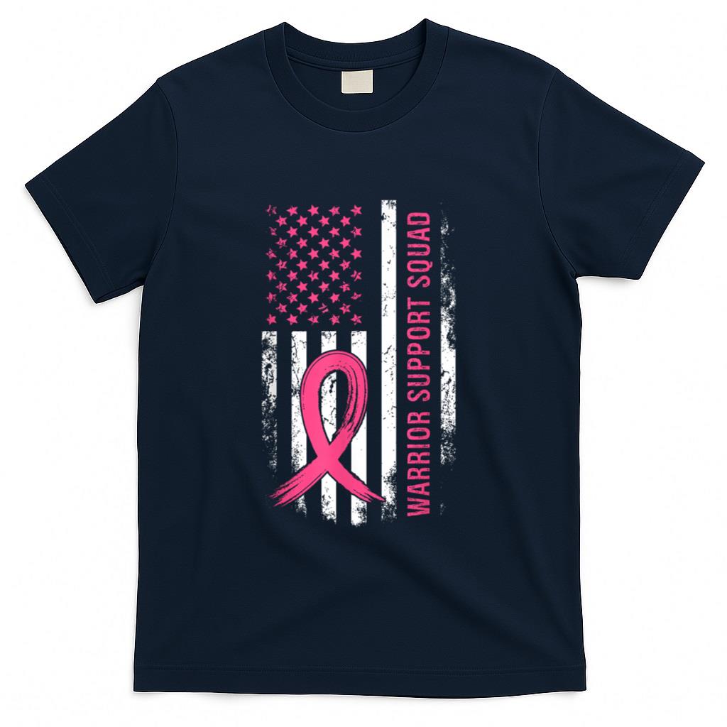 Breast Cancer Support Squad Pink Ribbon T-Shirt