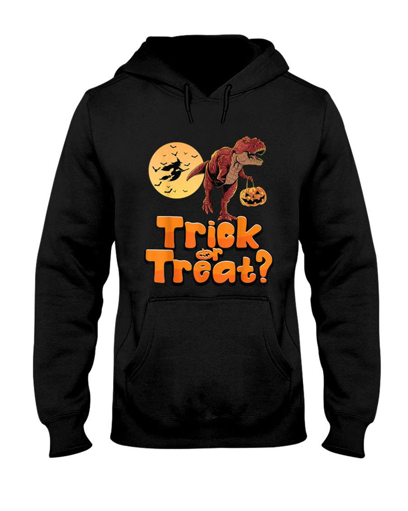 Halloween T Rex Dinosaur Trick or Treat pumpkin funny T-Shirt