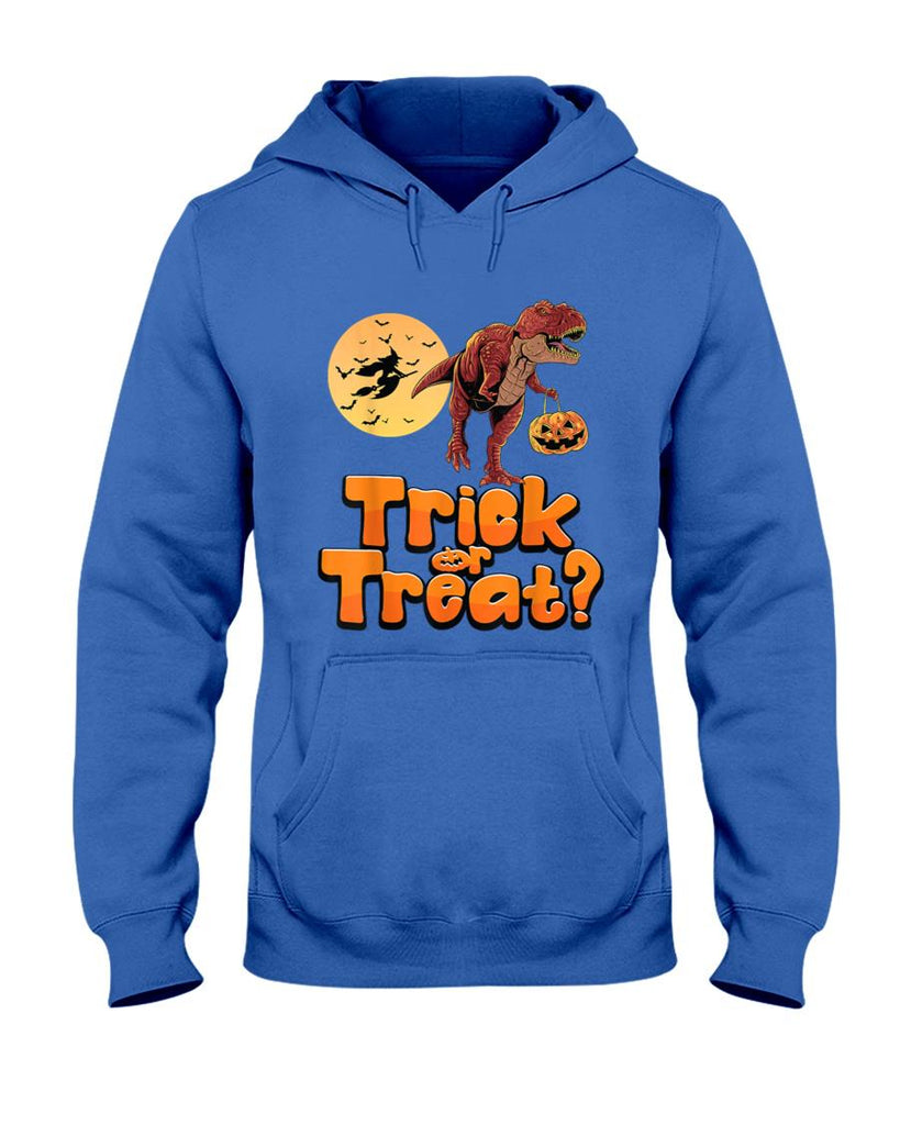Halloween T Rex Dinosaur Trick or Treat pumpkin funny T-Shirt