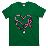 Pink Stethoscope Nurse Medical Breast Cancer Awareness Women T-Shirt