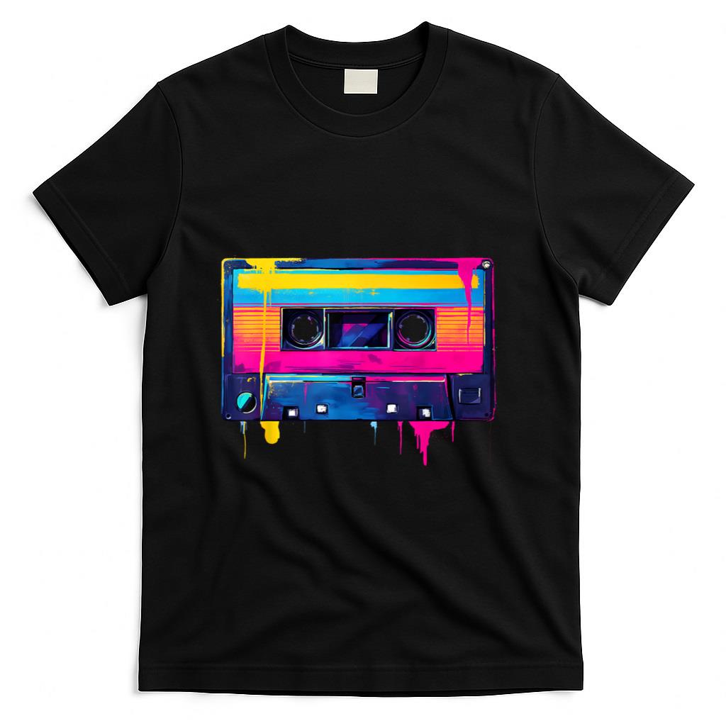 Retro Nostalgia - Funny 80s 90s Retro Cassette Costume Nostalgia T-Shirt