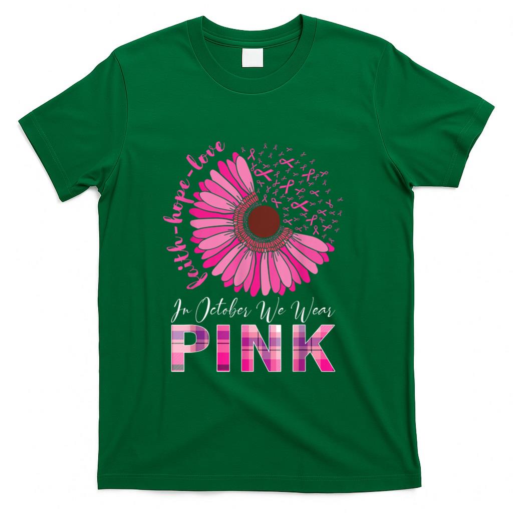 In October We Wear Pink Breast Cancer Awareness T-Shirt_2