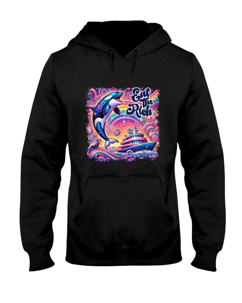 Retro Nostalgia - EAT THE RICH 90S NOSTALGIA WHALE ORCA YAHCT RETRO T-Shirt