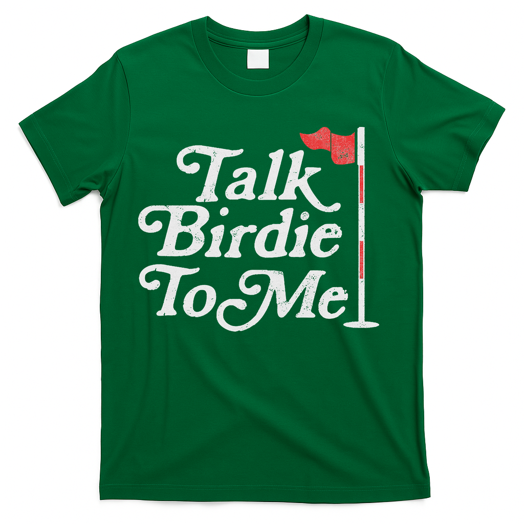 Talk Birdie To Me Funny Golfer Dad Fathers Day Golf T-Shirt