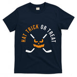 Halloween Hockey Hat Trick Or Treat Ice Hockey Player T-Shirt