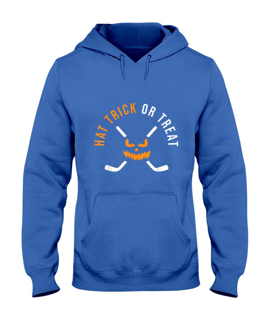 Halloween Hockey Hat Trick Or Treat Ice Hockey Player T-Shirt