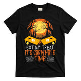 Halloween Cornhole Player Trick Or Treat Spooky Bean Bag T-Shirt