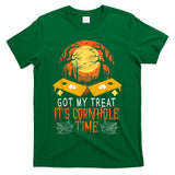 Halloween Cornhole Player Trick Or Treat Spooky Bean Bag T-Shirt