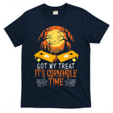 Halloween Cornhole Player Trick Or Treat Spooky Bean Bag T-Shirt