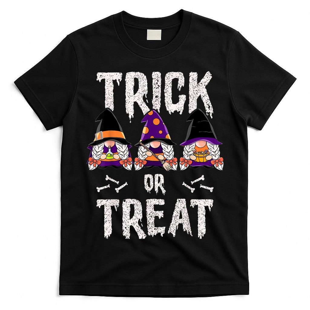Halloween Witch Gnomes Trick or Treat T-Shirt
