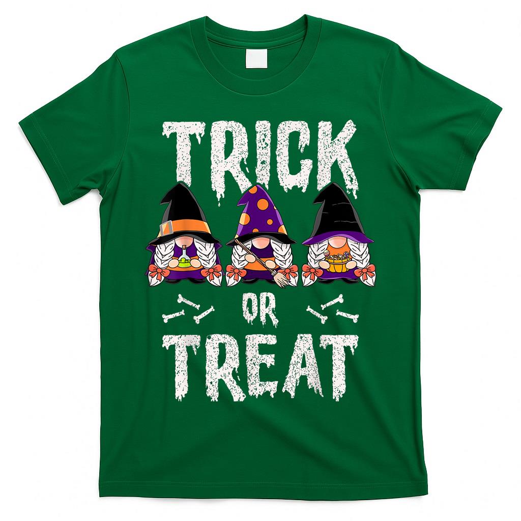Halloween Witch Gnomes Trick or Treat T-Shirt