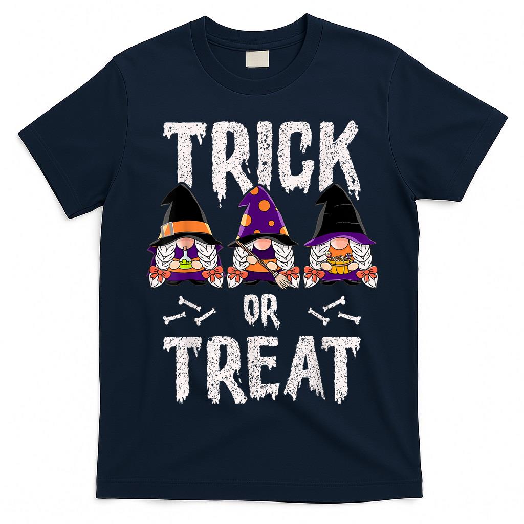 Halloween Witch Gnomes Trick or Treat T-Shirt