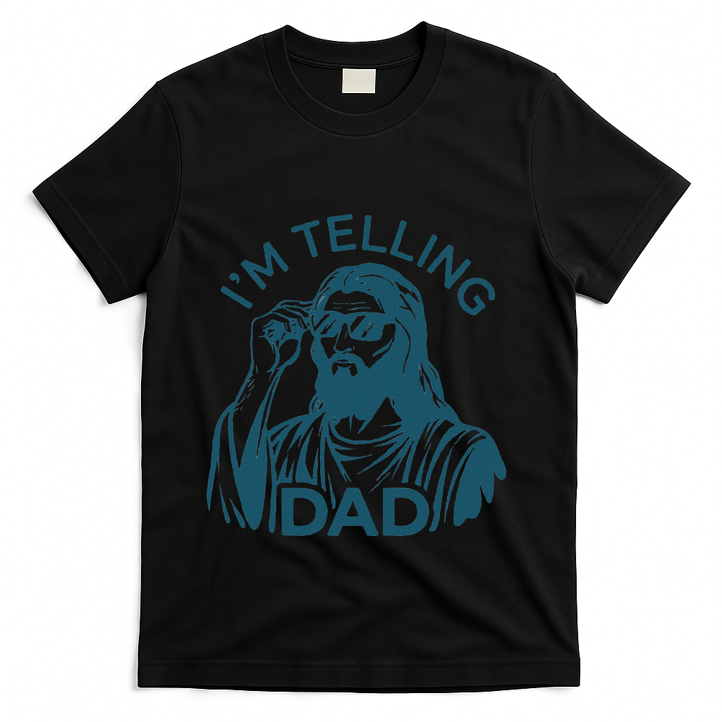 Funny Jesus Meme IM Telling Dad Jesus Christian T-Shirt