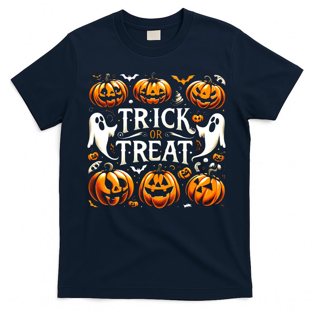 cute and funny halloween ghost, trick or treat Essential T-Shirt