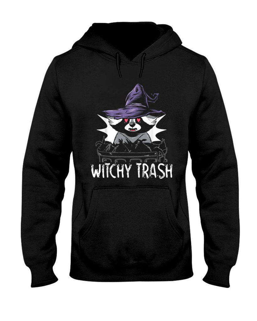 Witchy Trash Halloween Raccoon Spooky Trick Or Treating T-Shirt