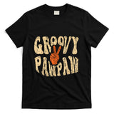 Retro Nostalgia - Groovy Pawpaw 70s Aesthetic Nostalgia 1970's Retro Grandpa T-Shirt