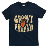 Retro Nostalgia - Groovy Pawpaw 70s Aesthetic Nostalgia 1970's Retro Grandpa T-Shirt