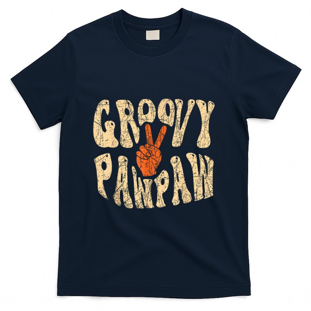 Retro Nostalgia - Groovy Pawpaw 70s Aesthetic Nostalgia 1970's Retro Grandpa T-Shirt