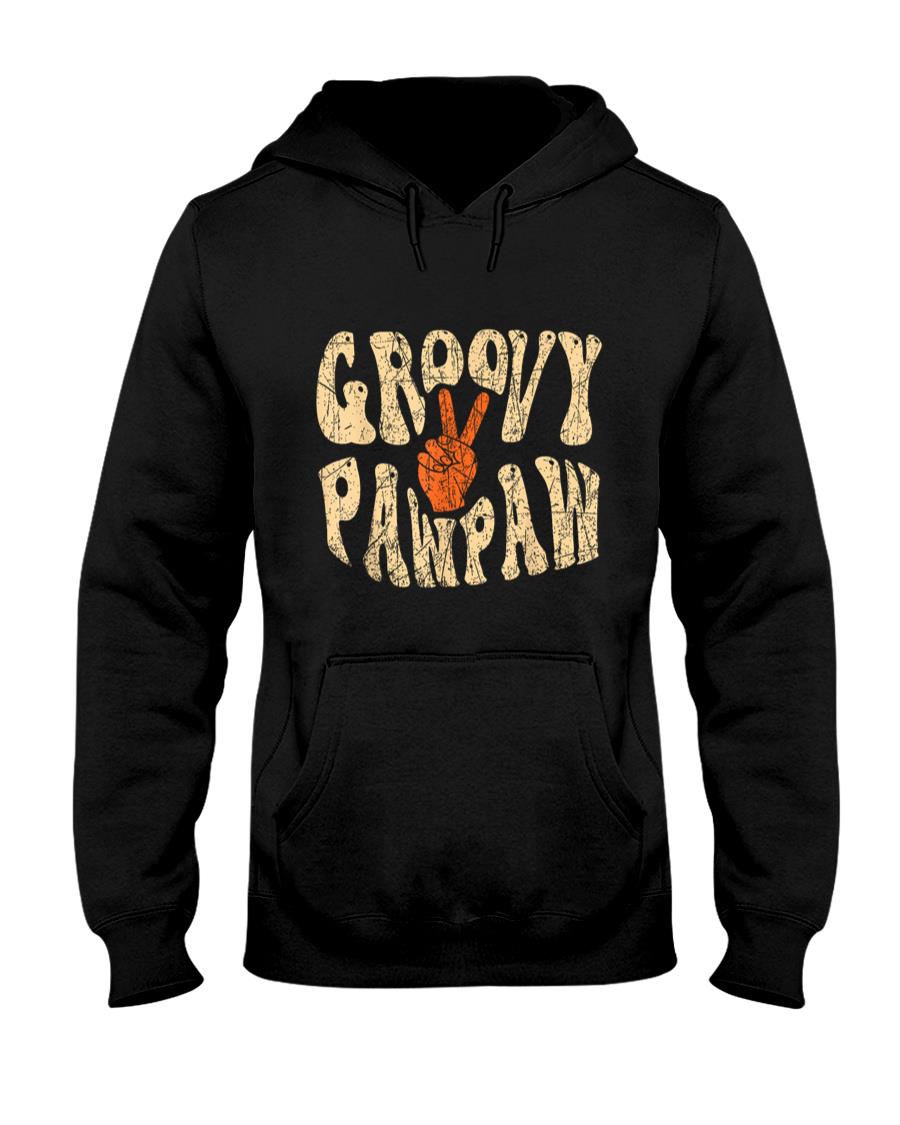 Retro Nostalgia - Groovy Pawpaw 70s Aesthetic Nostalgia 1970's Retro Grandpa T-Shirt