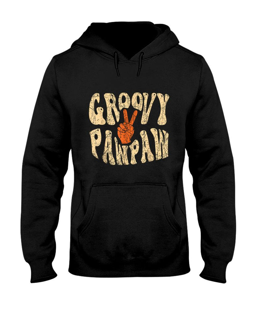 Retro Nostalgia - Groovy Pawpaw 70s Aesthetic Nostalgia 1970's Retro Grandpa T-Shirt