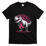 Pink Ribbon T Rex Kids Breast Cancer Awareness Boys Toddler T-Shirt
