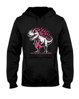Pink Ribbon T Rex Kids Breast Cancer Awareness Boys Toddler T-Shirt