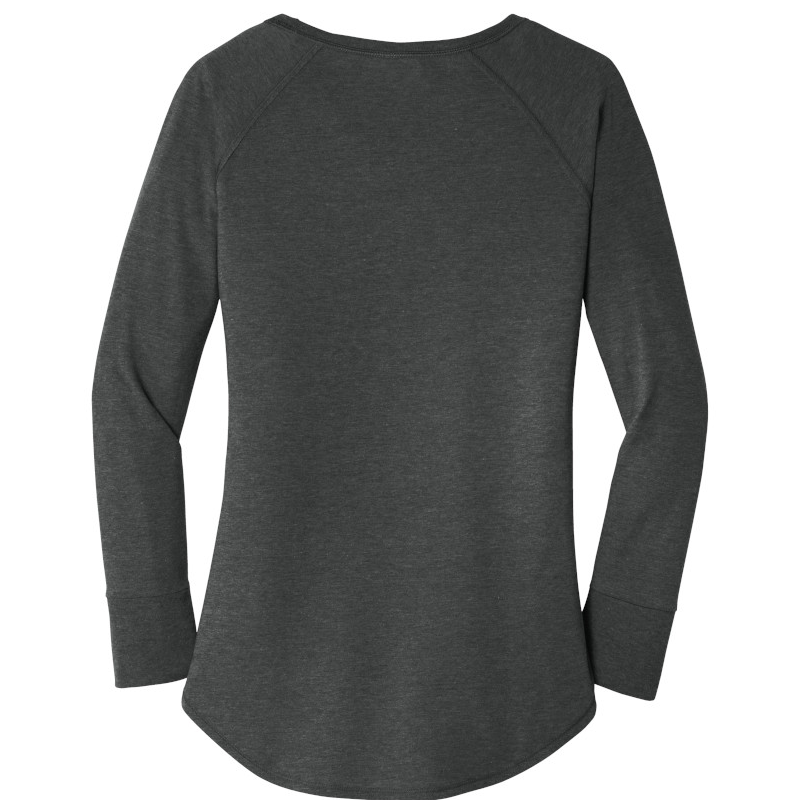 In October We Wear Pink And Watch Football Breast Cancer Women's Perfect Tri Tunic Long Sleeve Shirt