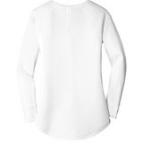 In October We Wear Pink And Watch Football Breast Cancer Women's Perfect Tri Tunic Long Sleeve Shirt