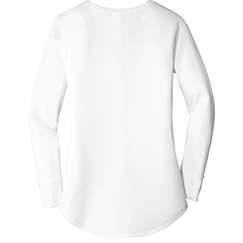 In October We Wear Pink And Watch Football Breast Cancer Women's Perfect Tri Tunic Long Sleeve Shirt