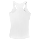 Cute Messy Bun Football Mom Ladies PosiCharge Competitor Racerback Tank