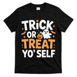 Trick or Treat Yo Self Cute Ghost Pumpkin Halloween T-Shirt