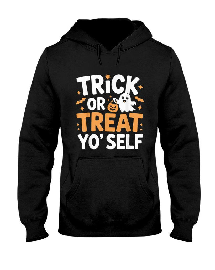 Trick or Treat Yo Self Cute Ghost Pumpkin Halloween T-Shirt