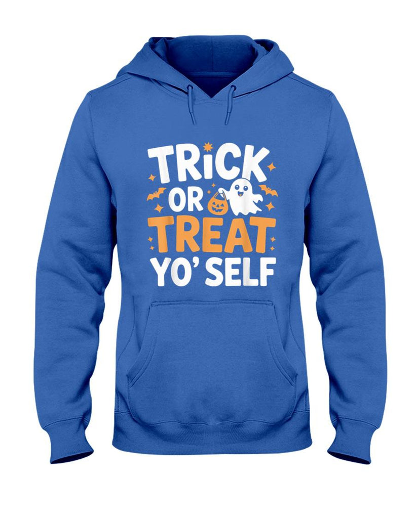 Trick or Treat Yo Self Cute Ghost Pumpkin Halloween T-Shirt