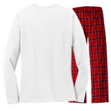 Tampa Bay Football Fan Women's Long Sleeve Flannel Pajama Set