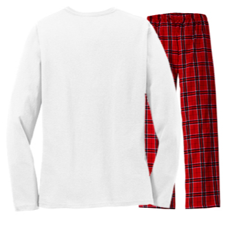 Tampa Bay Football Fan Women's Long Sleeve Flannel Pajama Set