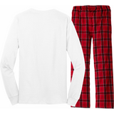 Cute Disco Ball Football Coquette Ribbon Style Long Sleeve Pajama Set