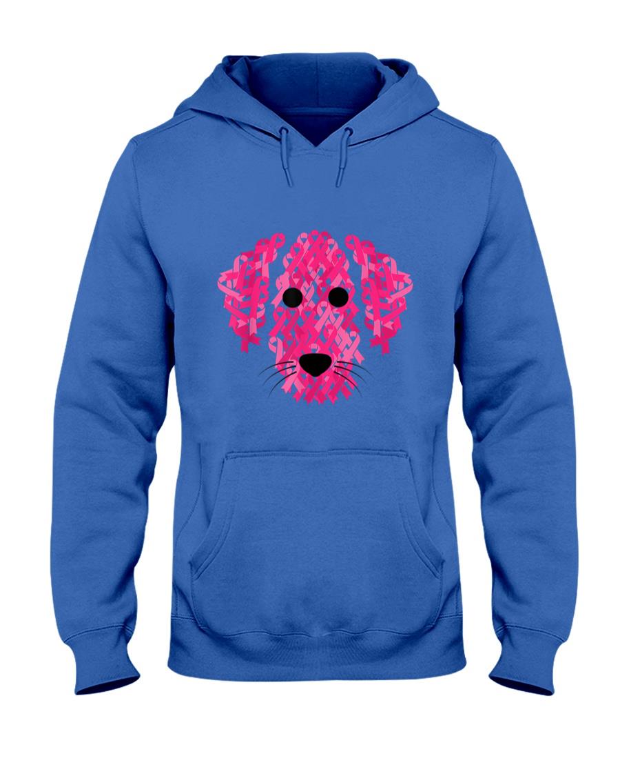 Pink Ribbon Dog Inspirational Breast Cancer Awareness Gift T-Shirt