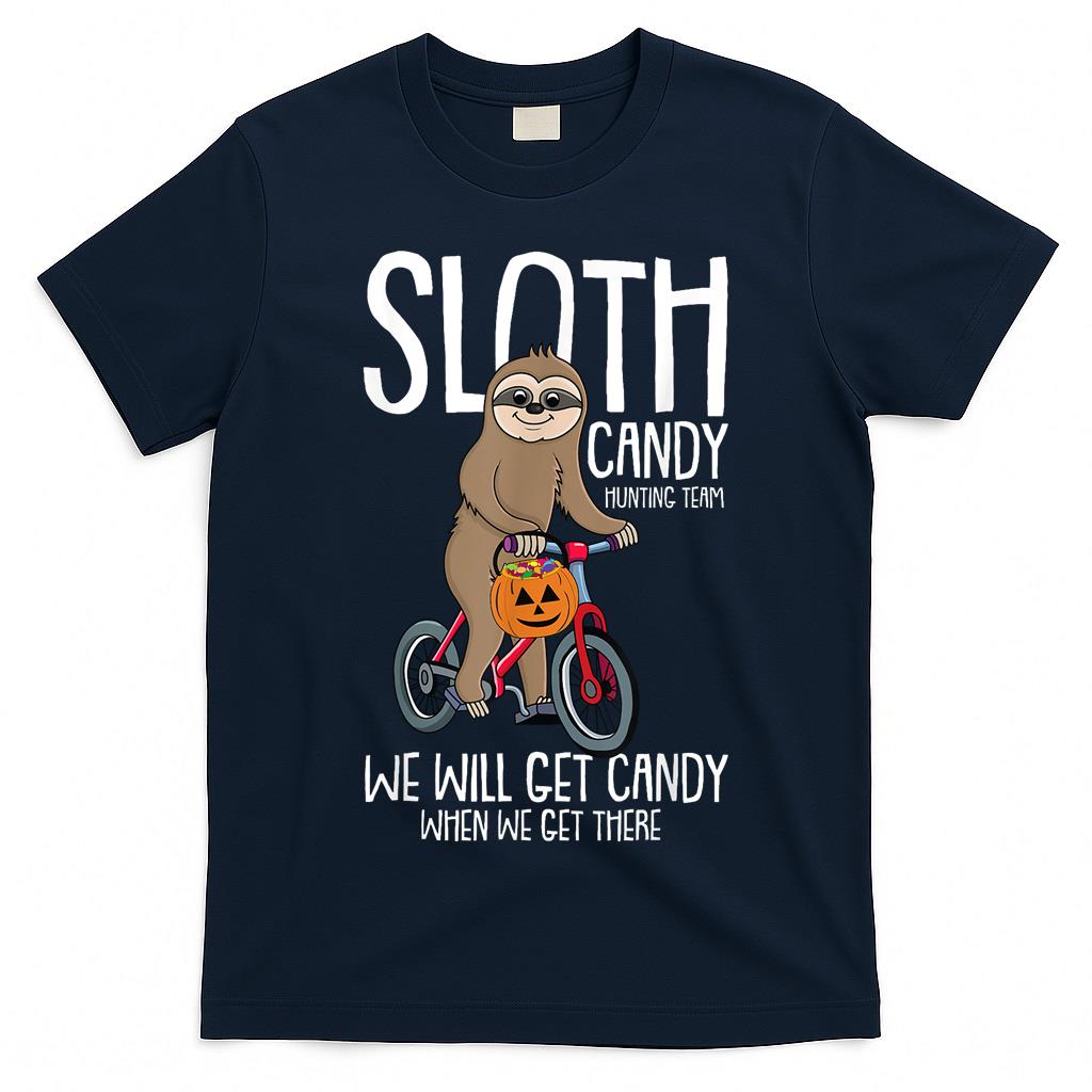 Sloth Hunting Team Lazy DIY Halloween Costume Trick Or Treat T-Shirt