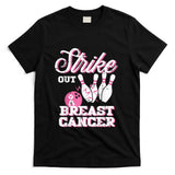Strike Out Breast Cancer Bowling Awareness Women Men Kids T-Shirt