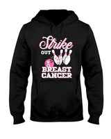 Strike Out Breast Cancer Bowling Awareness Women Men Kids T-Shirt