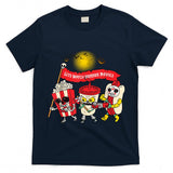 Lets Watch Horror Movies Halloween Funny Ghost Skeleton T-Shirt