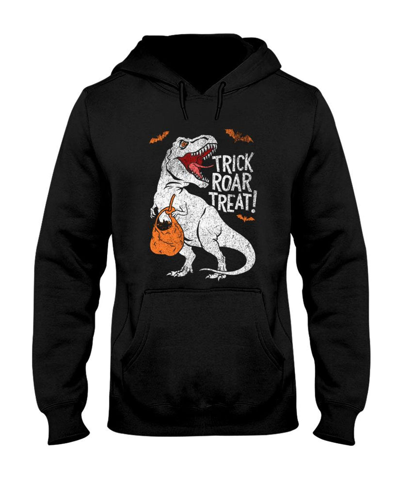 Trick Roar Treat Design Halloween Dinosaur with Candy - Fun Spooky Art Classic T-Shirt